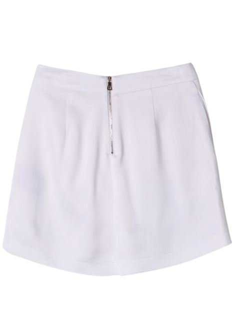 White viscose shorts for girls BALMAIN | BU6C79/DELBIANCO