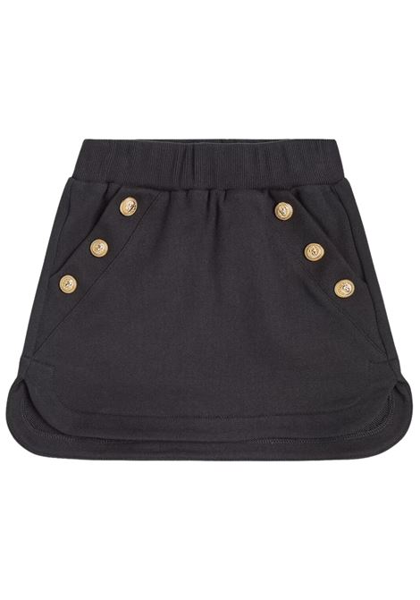 Black cotton skirt for girls BALMAIN | BU7B11/PIENERO