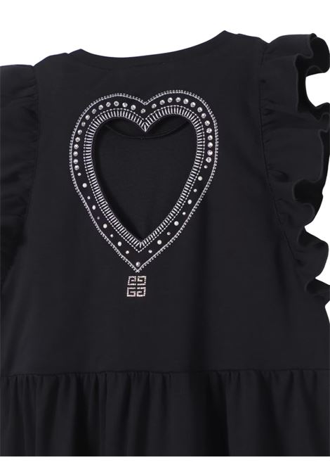 Black cotton dress for girls GIVENCHY | H30050/DELNERO