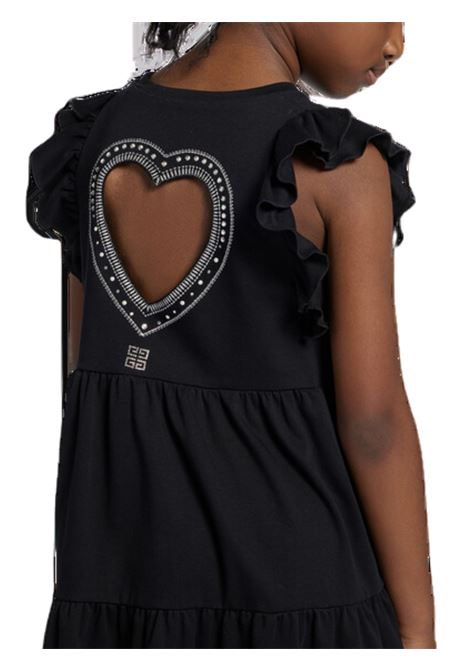 Black cotton dress for girls GIVENCHY | H30050/DELNERO